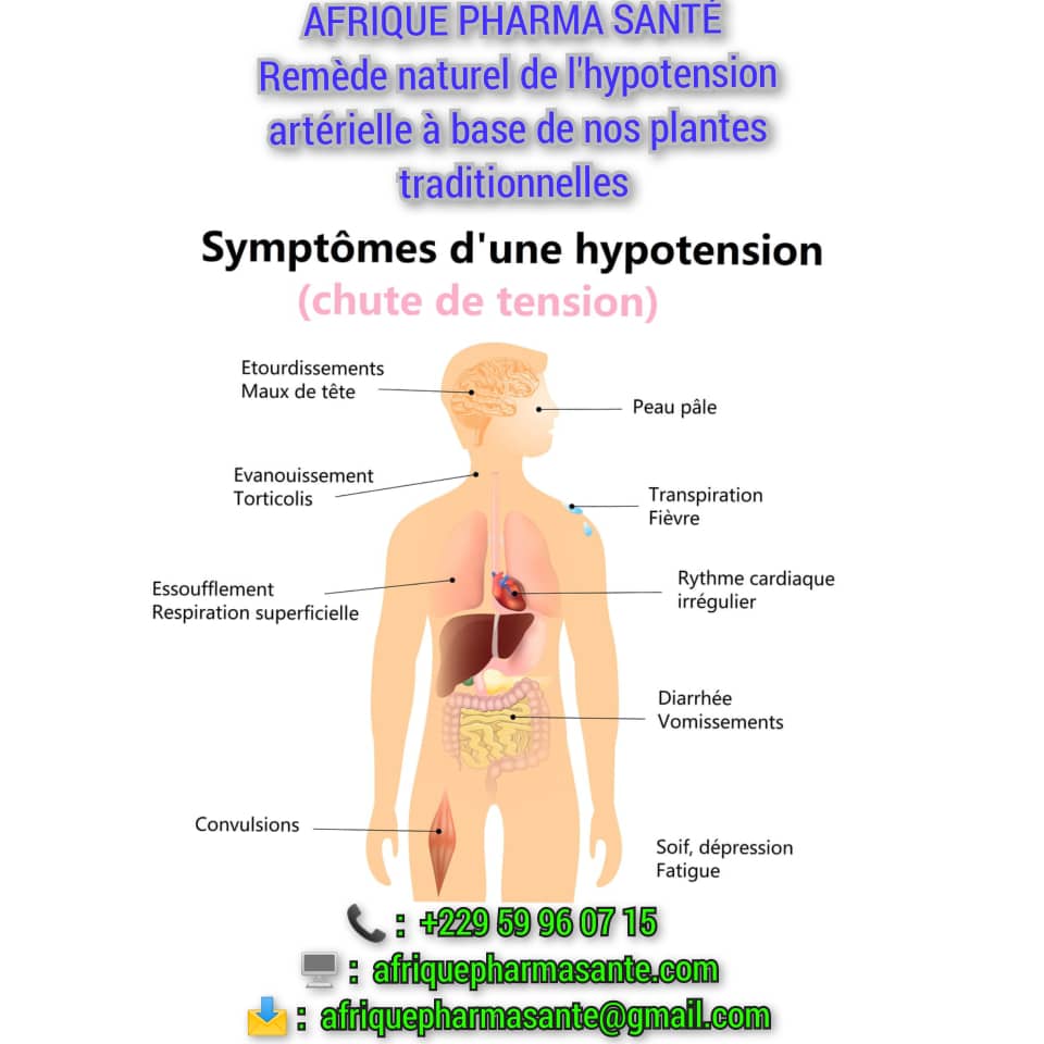 Remède Naturel et Efficace pour l'Hypotension Disponible sur Afrique Pharma Santé