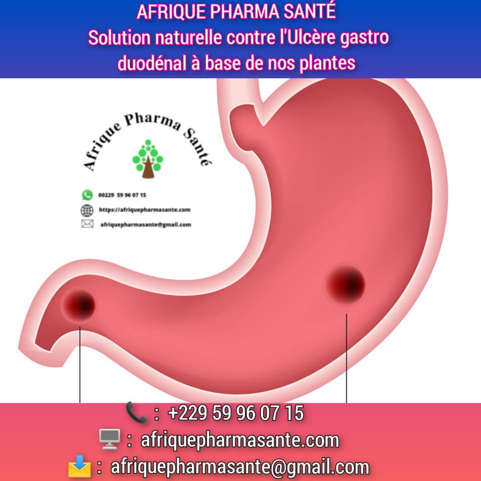 Traitement Naturel Contre l’Ulcère Gastro-Duodénal : Causes, Symptômes et Solutions Disponibles sur Afrique Pharma Santé