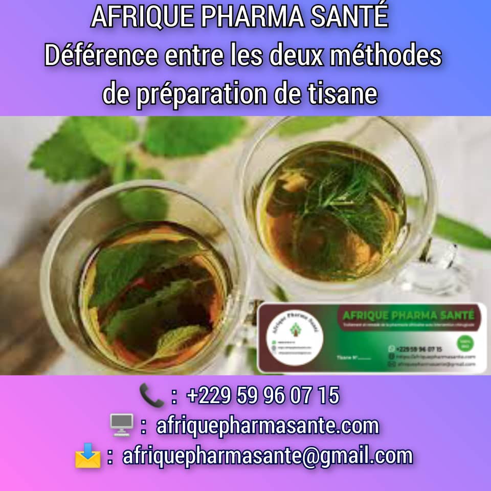 DIFFÉRENCE ENTRE DEUX MÉTHODES DE PRÉPARATION DE TISANE